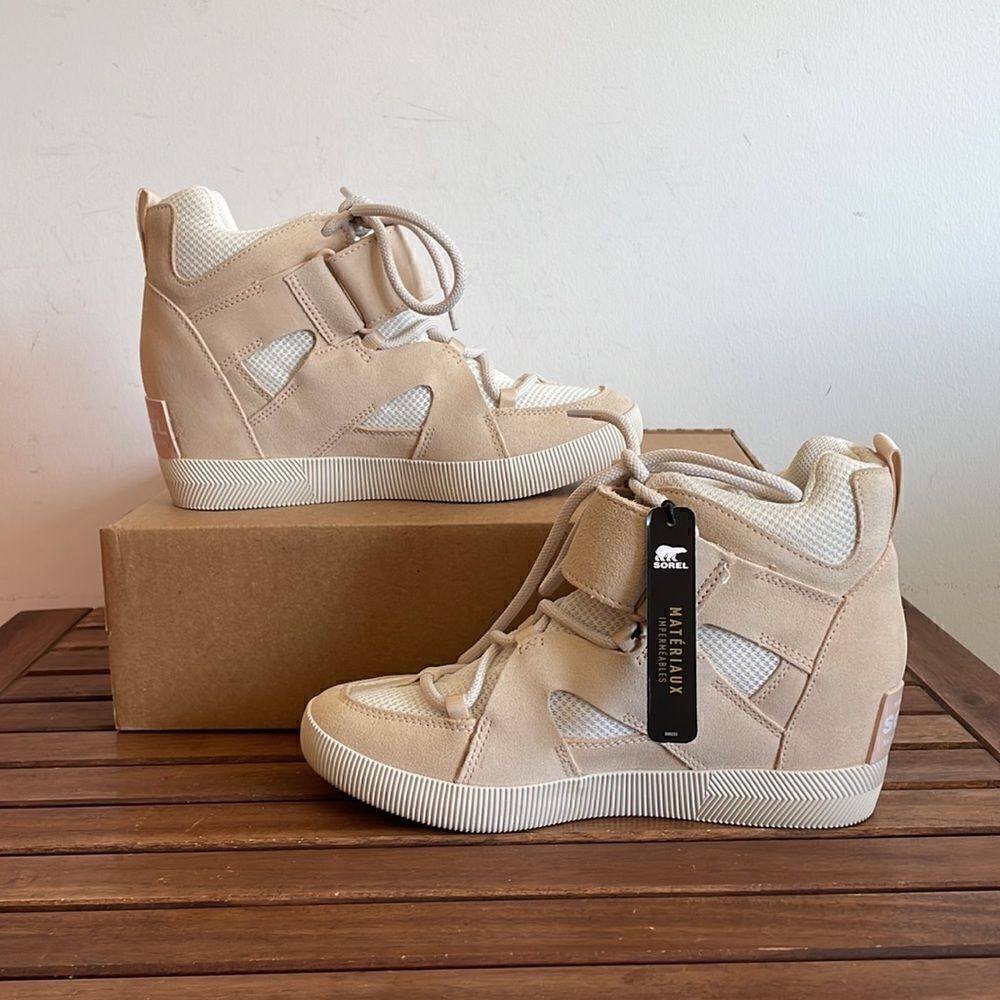 SOREL Out N About Sport Wedge Booties Nova Sand US Women 8/UK 5/EU 38.5